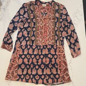 Tiny Floral Long Sleeve Dress